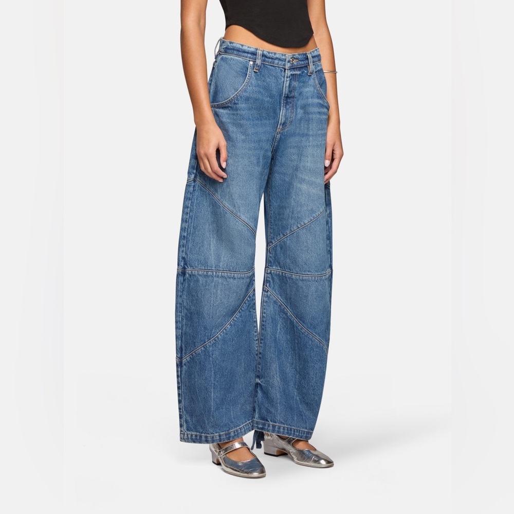 EB Denim Barrel Cropped Jeans